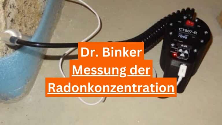 Messung der Radonkonzentration - Dr. Binker